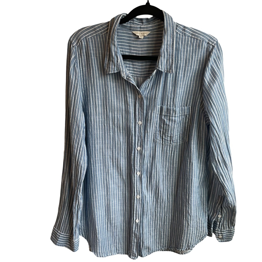 Lucky Brand Button Up Top (Size L)